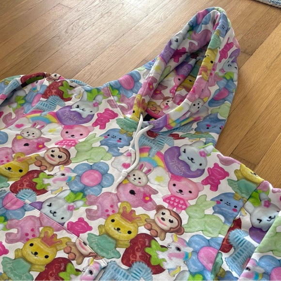 Rare Teddy Fresh Hoodie Charms All Over Print Womens XL - Picture 3 of 11